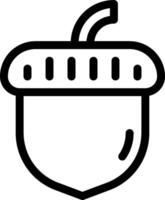 Acorn icon illustration vector