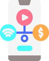 Mobile app development services vector