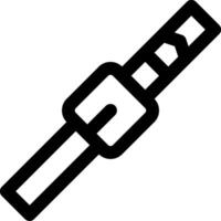 A black and white image of a knife vector
