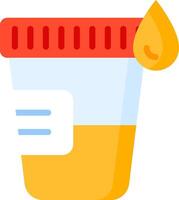 A jar of medicine with a drop of liquid vector