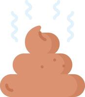 A pile of poop with steam coming out of it vector