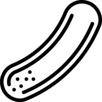 A sausage icon on a white background vector