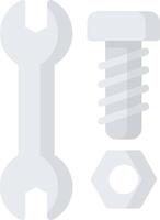 Screws and nuts on a white background vector