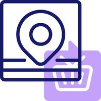Gps location icon vector