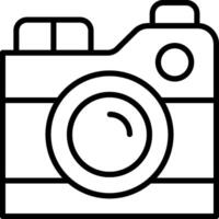 A camera icon on a white background vector