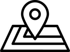 A location marker icon on a map vector