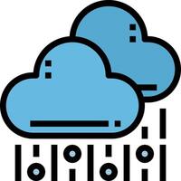 Cloud computing icon vector