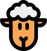 A sheep head icon on a white background vector