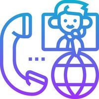 Call center icon vector