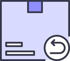 A flat icon of a mail envelope with a circular arrow vector
