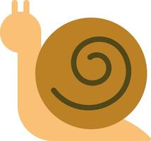 A snail with a spiral pattern on its shell vector