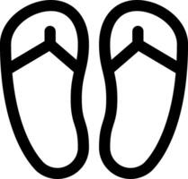 A pair of flip flops on a white background vector