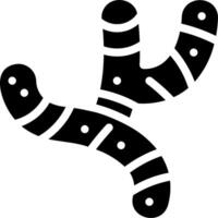 A black and white illustration of a snake vector
