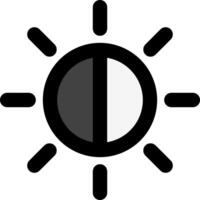 Sun and moon icon vector