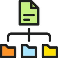File structure icon vector