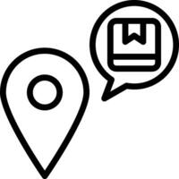 Map pin icon vector