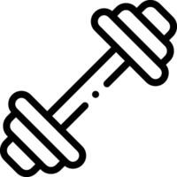 Dumbbell icon on white background vector