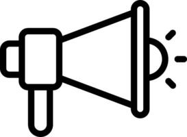 A megaphone icon on a white background vector