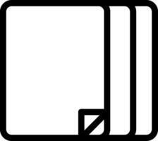 A black and white icon of a book vector