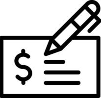 A pen and a check icon vector