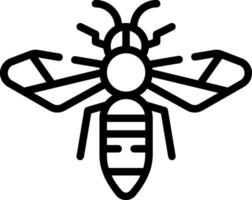 A bee icon on a white background vector