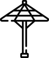 An umbrella icon on a white background vector
