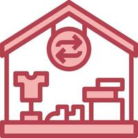 A house with a sign on the front and a sign on the back vector