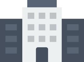 A building icon with a white background vector
