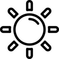 Sun icon illustration vector