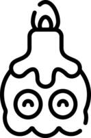 A black and white drawing of a christmas tree vector