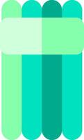 A green and white striped background with a white square in the middle vector