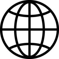 A black and white globe with a grid on it vector
