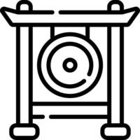 A black and white illustration of a clock vector