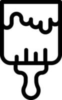 A paintbrush icon on a white background vector