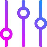 A purple and blue line with three circles vector
