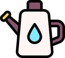 A watering can with a drop of water vector