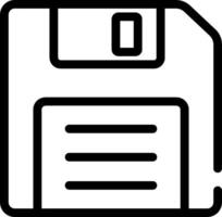 A floppy disk icon on a white background vector