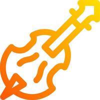 A guitar icon with a sharp point vector