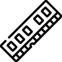 A black and white image of a memory stick vector