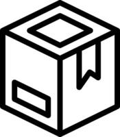 A black and white image of a box with a ribbon vector