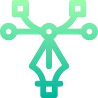 A green and white logo with a cross vector