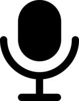 A microphone icon on a white background vector