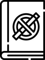 No smoking sign icon vector