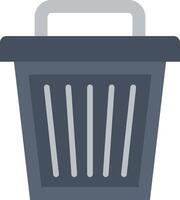 A trash can icon on a white background vector