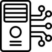 A black and white image of a computer vector