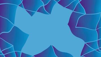 Animated geometric gradient blue color background video
