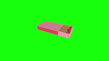 Exploring a 3D rendering of a matchbox with striking surface detail video