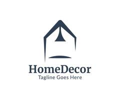 Home decor logo icon template design with minimal style. vector