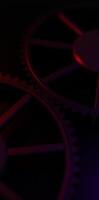 Abstract Metal Gears Rotating 3D loop video