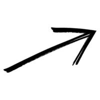 Hand drawn arrow design element vector